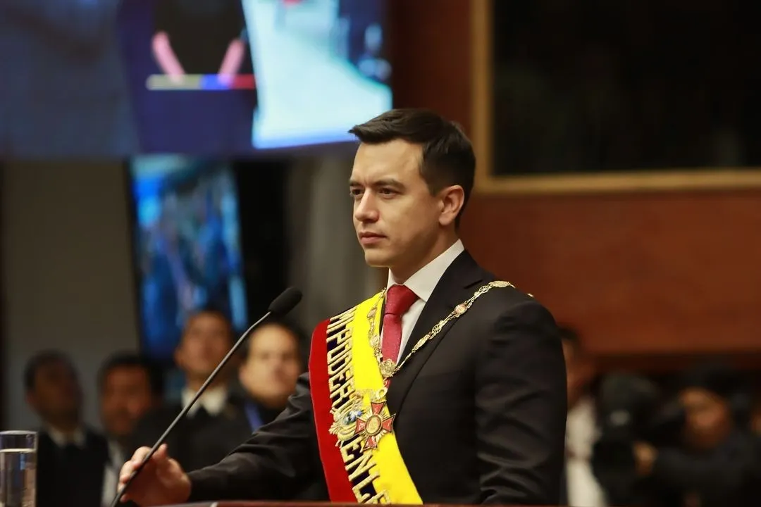 En Ecuador, Daniel Noboa oficializó su candidatura a la reelección