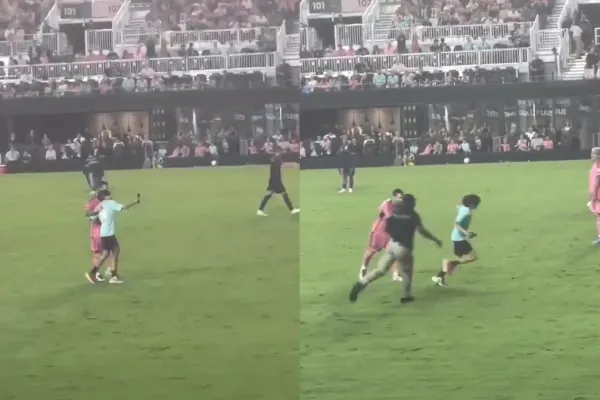 El llamativo gesto de Lionel Messi con un hincha que invadió la cancha de Inter Miami para pedirle una foto