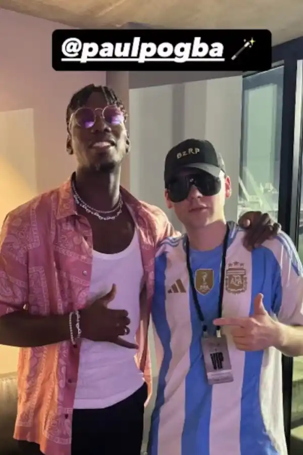 La publicación de Bizarrap antes del partido.