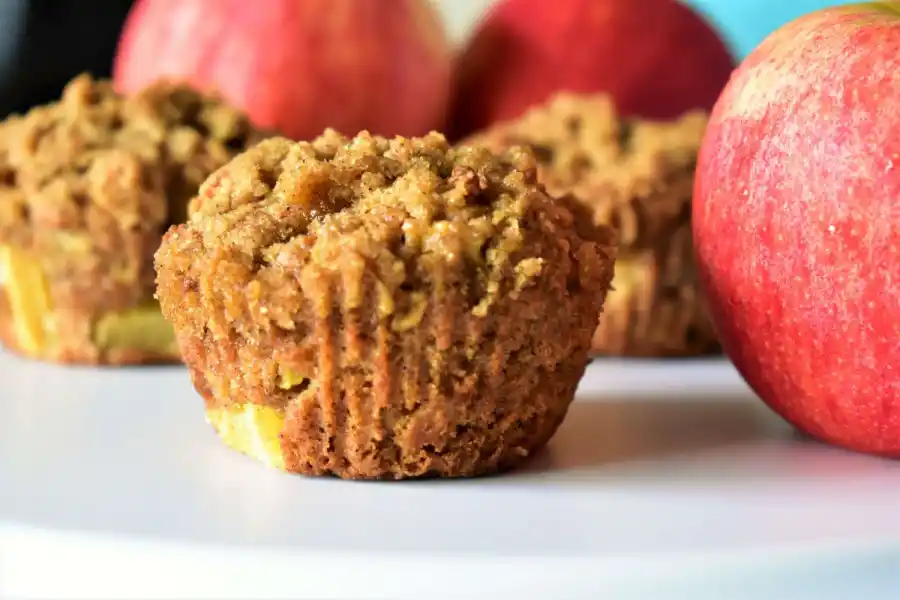 Muffins de avena y manzana, una receta deliciosa y saludable. 
