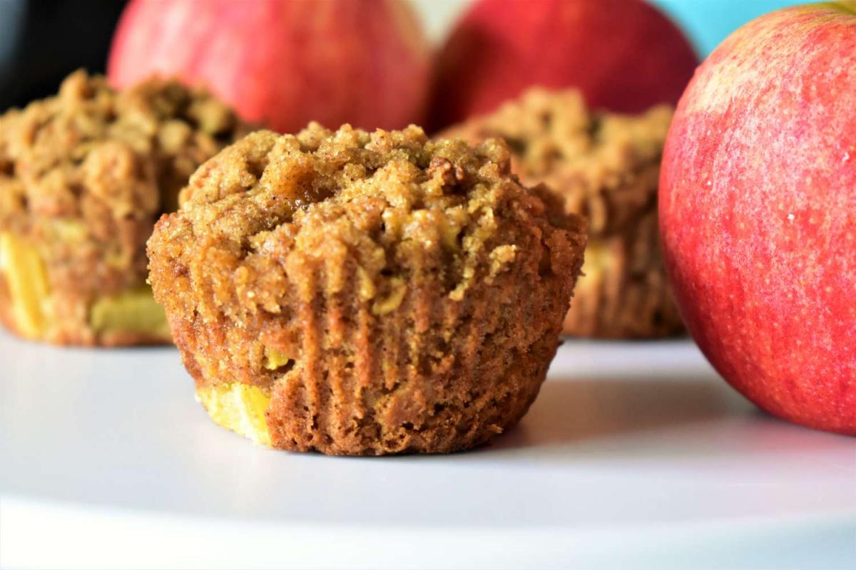 Muffins de avena y manzana, una receta deliciosa y saludable. 