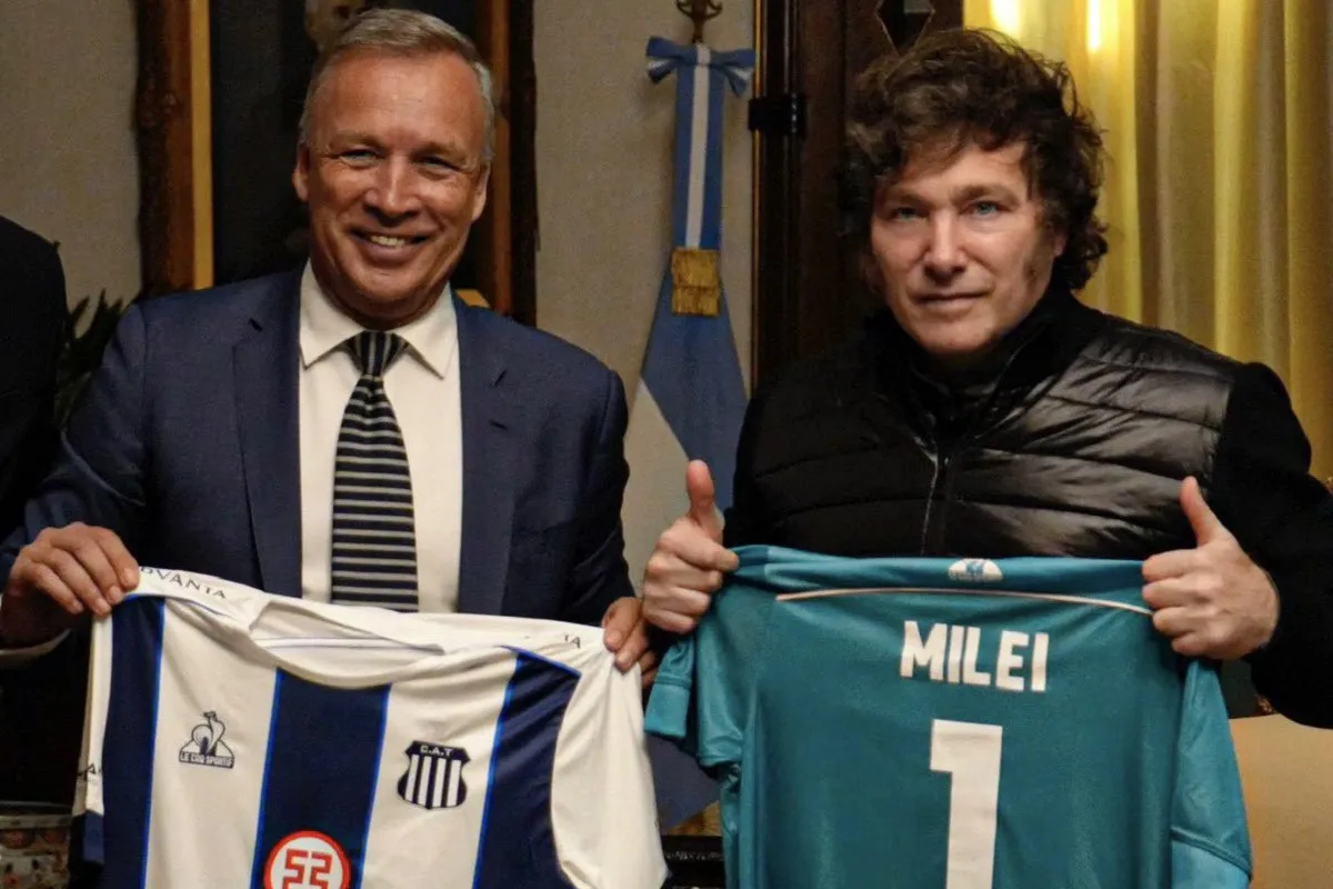 FELIZ. Hace unas semanas, Andrés Fassi se había reunido con Javier Milei en la Casa Rosada para hablar de las Sociedades Anónimas (SAD) en el fútbol argentino. 