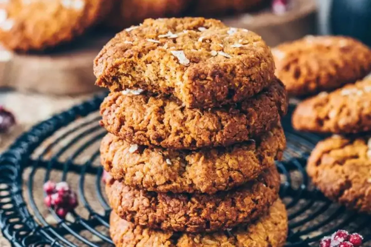 Galletas de avena sumamente saludables y aptas para cualquier dieta.