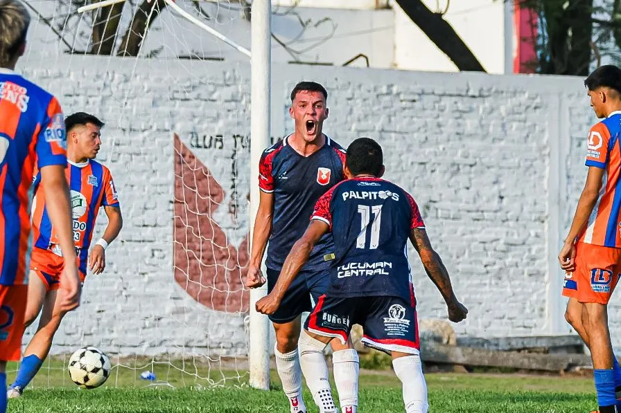 GRITO DE GOL. Tucumán Central ganó y selló su clasificación a la segunda ronda del Torneo Anual.