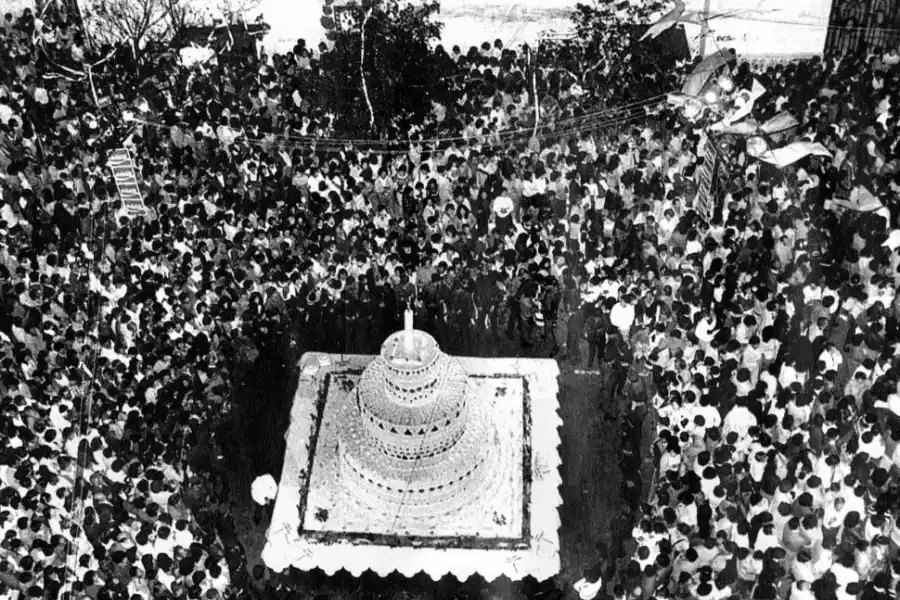 MULTITUD. Fueron más de 11.000 las personas presentes en 1985.