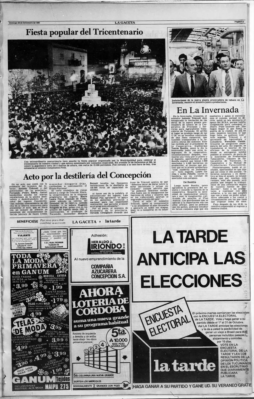 La torta de los 980 kilos: el dulce recuerdo del tricentenario de San Miguel de Tucumán