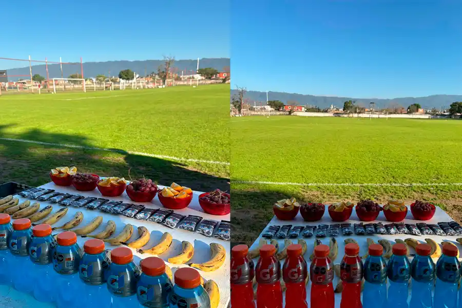 EN EL COMPLEJO. Esta es la alimentación del plantel cuando se entrena en el predio.