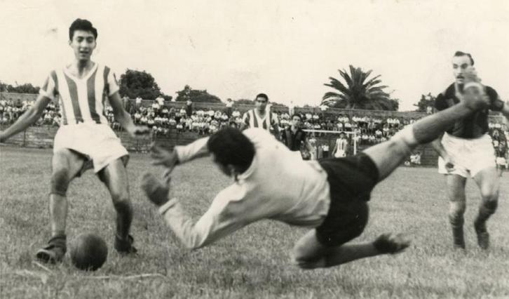 RÉCORD. García Soaje, presidente del club, antes del duelo con Vélez.