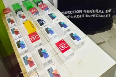 Secuestran celulares que iban a ser ingresados a la provincia ilegalmente