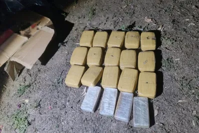 Secuestraron marihuana y cocaína que estaban en una caja