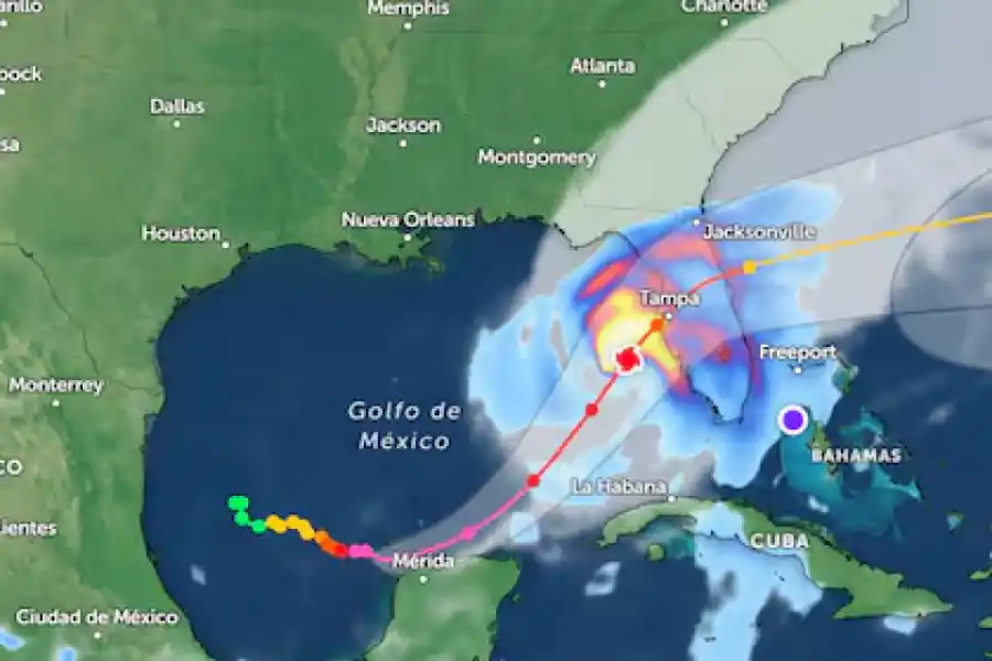 El Huracán Milton ya tocó tierra en el Golfo de México.