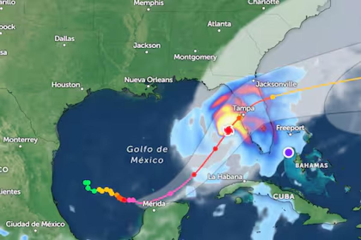 El Huracán Milton ya tocó tierra en el Golfo de México.