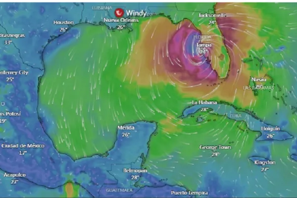 El huracán Milton azota Florida con vientos de 193 kilómetros por hora