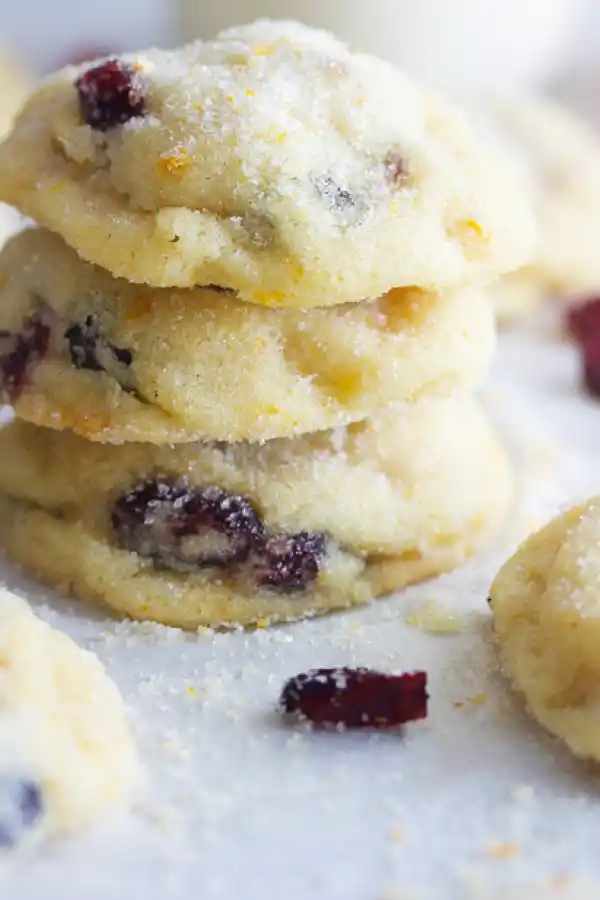 Galletas de coco y arándanos, una receta libre de gluten y baja en lácteos. 