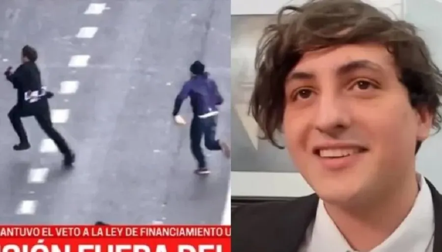 Agredieron a un streamer libertario fuera del Congreso