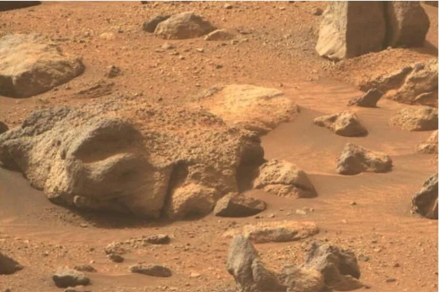 El rostro humando fotografiado por la NASA en Marte visto de más cerca