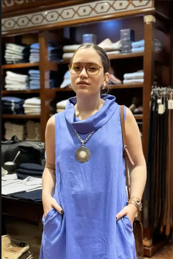 LIVIANA. Lucila Arrieta, con la bolsa de Cardón.