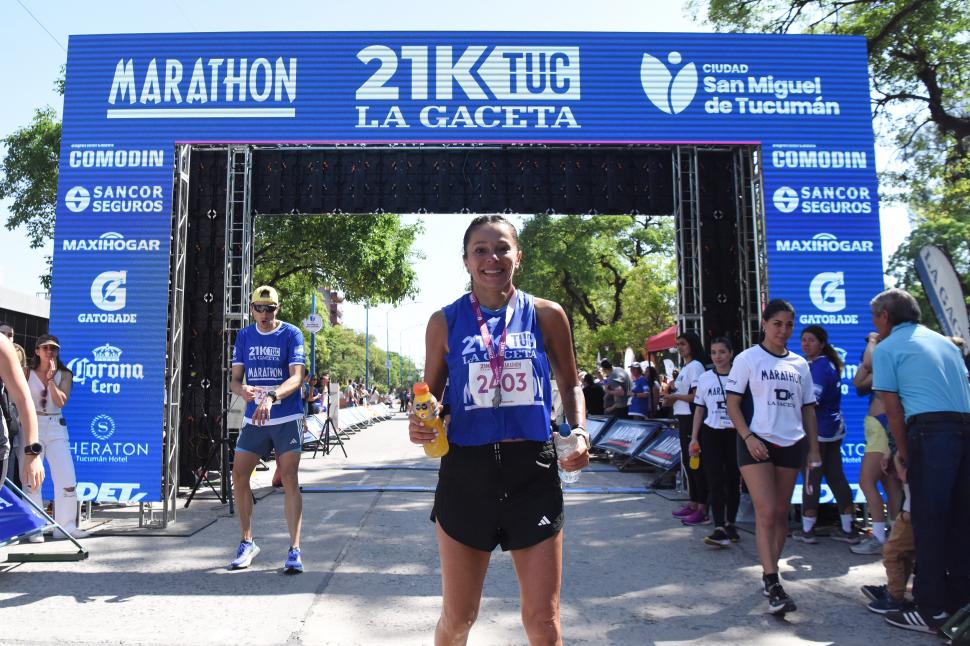 LA MEJOR. Viviana volvió a correr tras una pausa por problemas de salud.