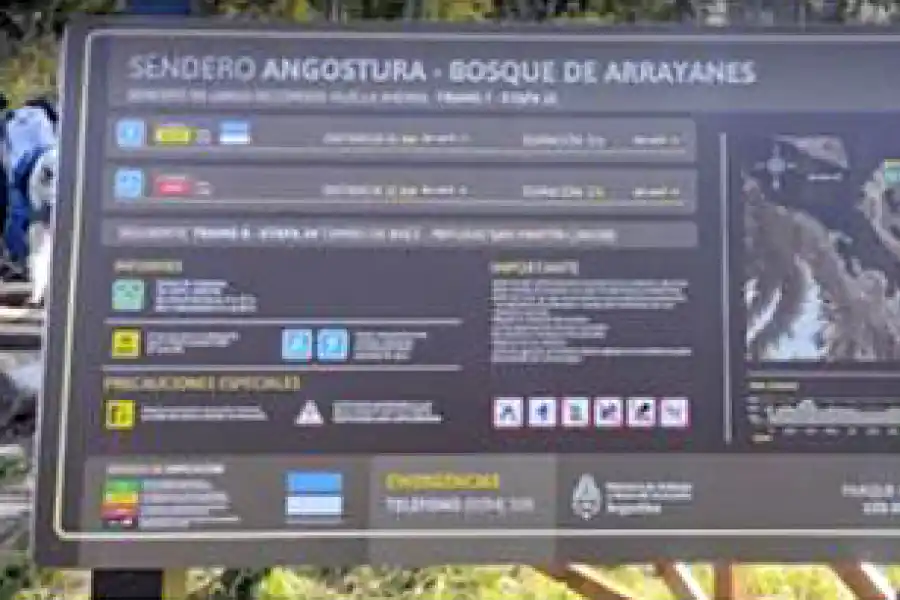 RECORRIDOS. Se han identificado los senderos y los sitios de interés.