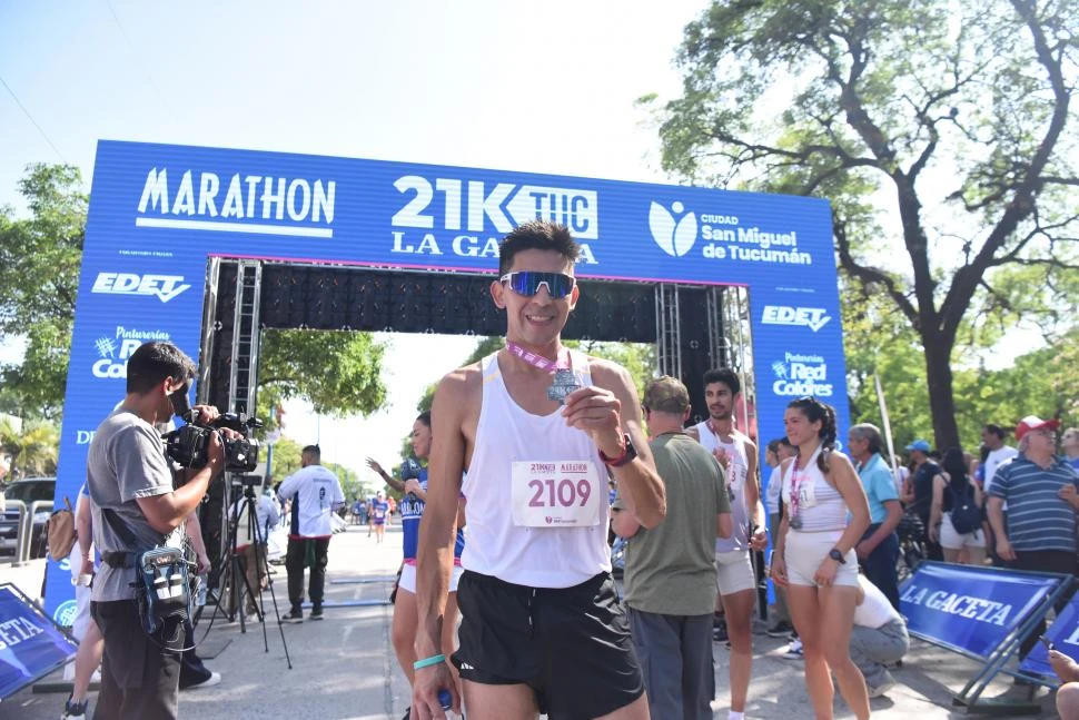 PRIMER LUGAR. Chavarría tiene como próximo desafío viajar a España y participar de la maratón de Valencia, en noviembre la gaceta / fotos de analía jaramillo