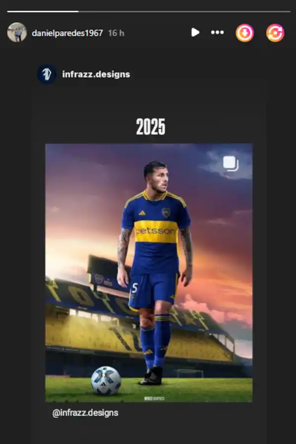 El posteo del padre de Leandro Paredes que ilusiona a los hinchas de Boca