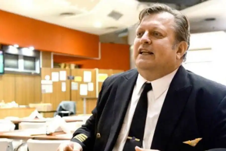 Pablo Biró, representante del sindicato que nuclea a los pilotos. 