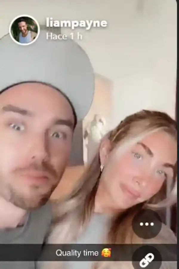 Liam Payne junto a su novia, días antes, en Argentina.