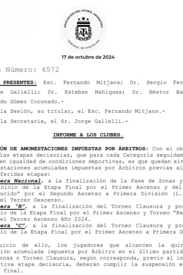 Atención San Martín de Tucumán: a dos fechas del final de la Primera Nacional, la AFA informó un cambio en el reglamento
