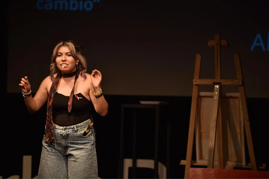 TEDX YERBA BUENA. En la cuarta edición Abril Barrera inauguró la sección de voces jóvenes./INES QUINTEROS ORIO, LA GACETA