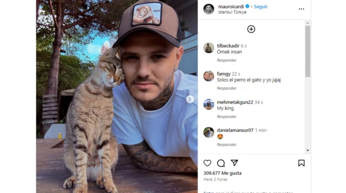 Icardi ninguneó a Wanda Nara en el Día de la Madre