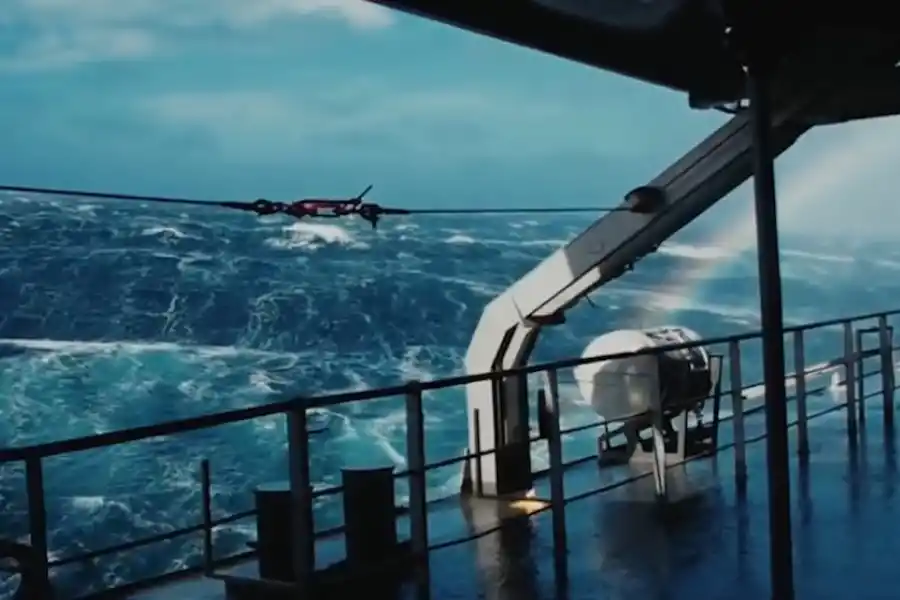 Las olas del Paso de Drake pueden ser mortales.