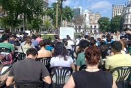 Protesta universitaria: realizan más de 120 clases abiertas en la plaza de Mayo