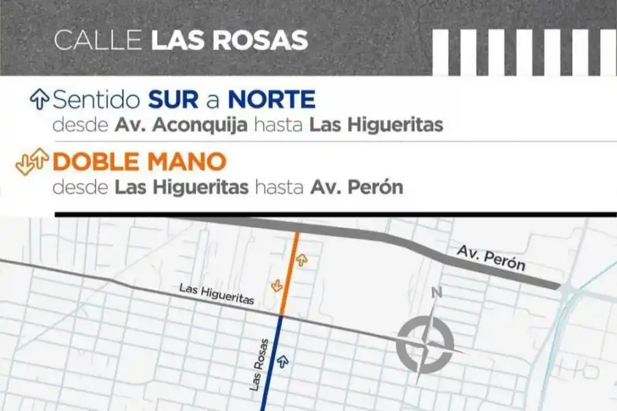 CAMBIOS. El mapa que tendrán en cuenta quienes transitan esas calles.