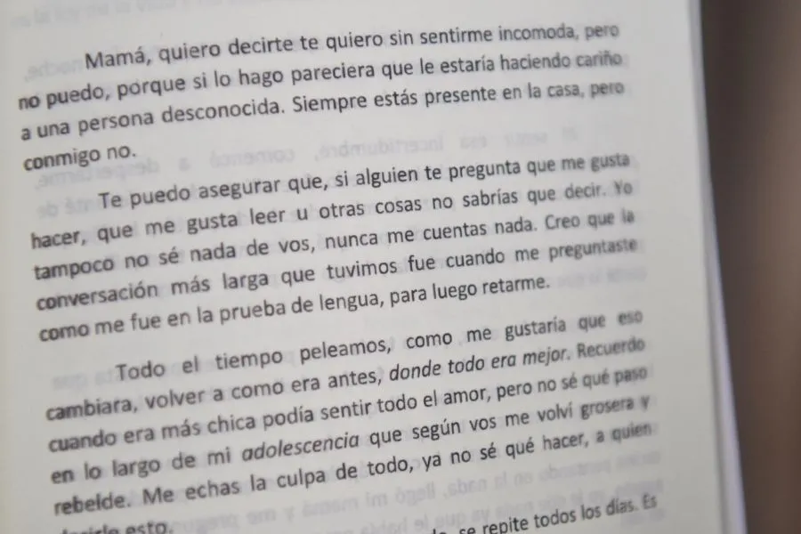 MAMÁ. Un relato anónimo de uno de los alumnos que participaron en 