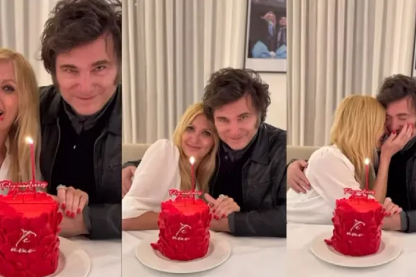 Íntimos: Yuyito González mostró fotos del festejo de cumpleaños de Javier Milei
