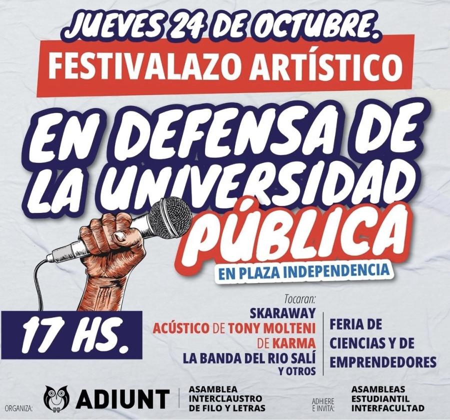 LA INVITACIÓN. También adhiere la Asamblea Estudiantil Interfacultad. / INSTAGRAM @adiuntunt