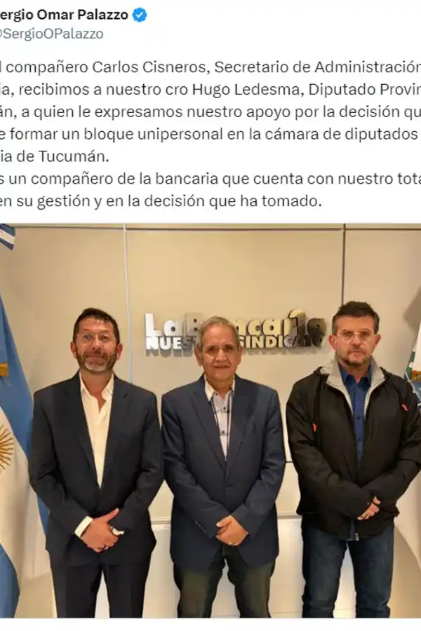 Foto tomada de X/@SergioOPalazzo.