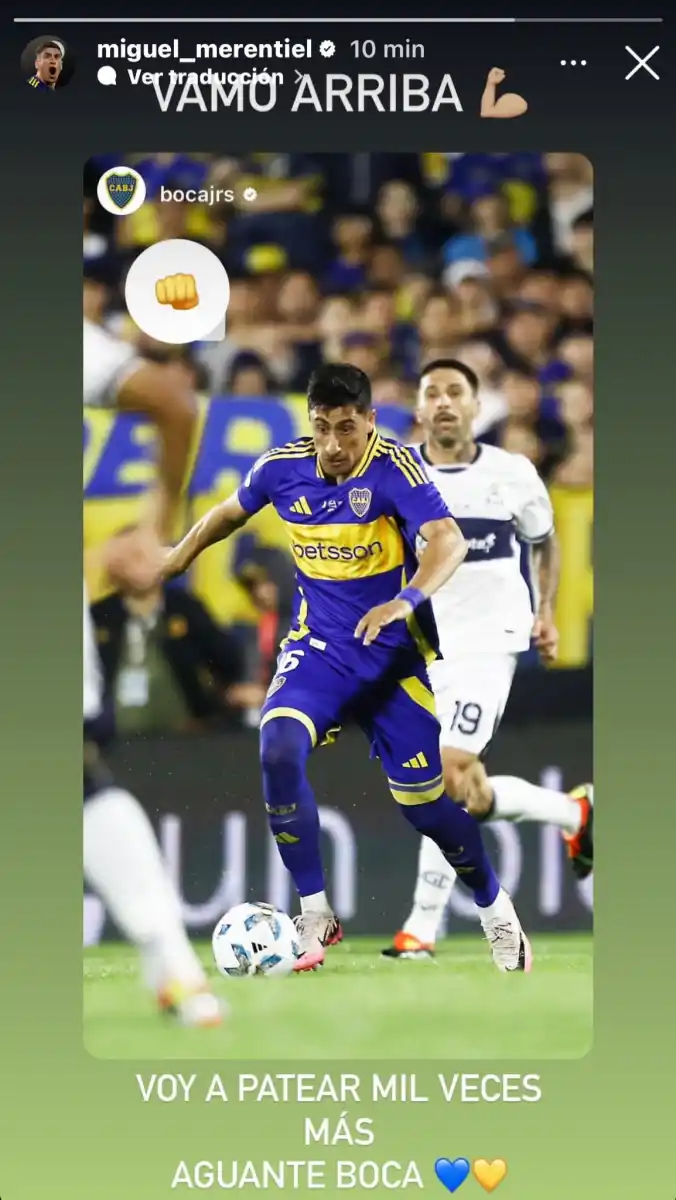 El desafiante mensaje de Merentiel tras errar su penal en el triunfo de Boca: “Voy a patear…”
