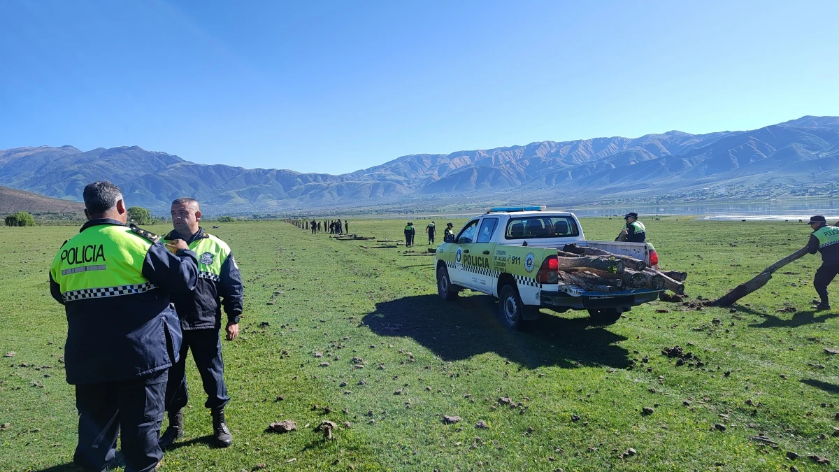 La Policía actuó en el perilago de El Mollar.