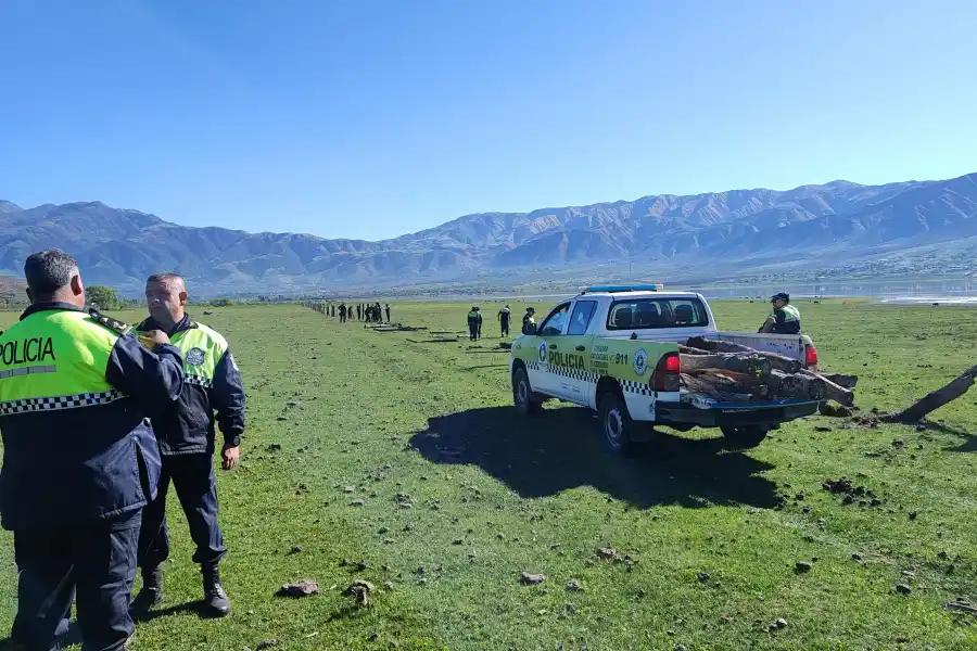 La Policía actuó en el perilago de El Mollar.