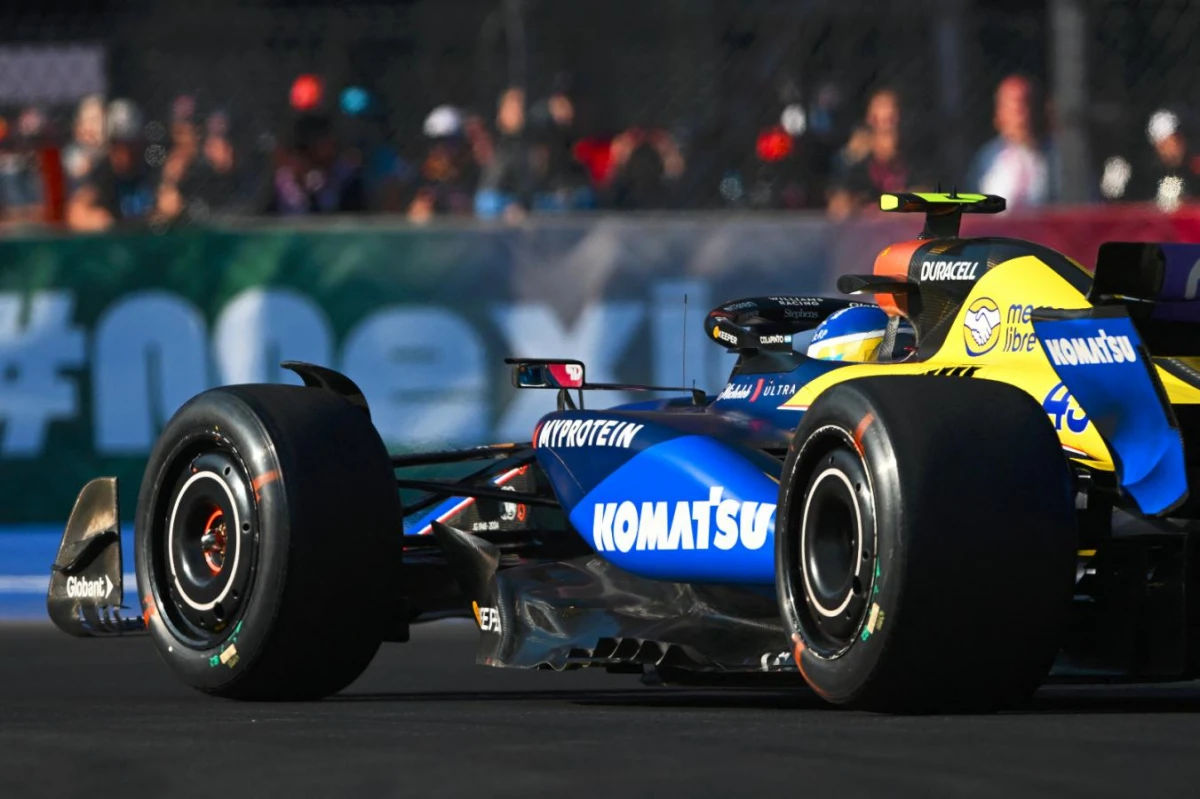 Franco Colapinto en el GP de México. 