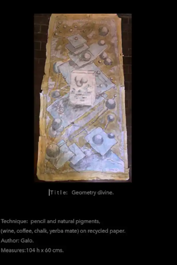 El artista que transforma desechos en arte y expone en el lugar donde iba Borges