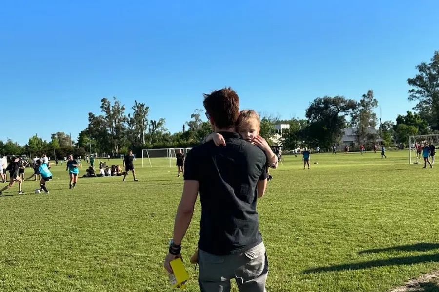 Roberto García Moritán con su hija Ana, fruto de su relación con Pampita