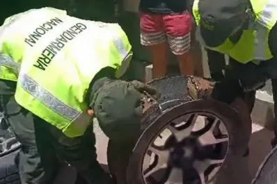 Encontraron más de 50 kilos de cocaína ocultos en los neumáticos de una camioneta