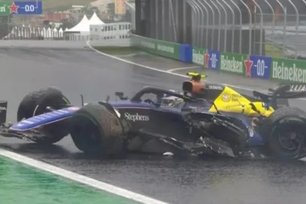 Fórmula 1: Así fue el fuerte accidente que dejó a Colapinto afuera del Gran Premio de Brasil