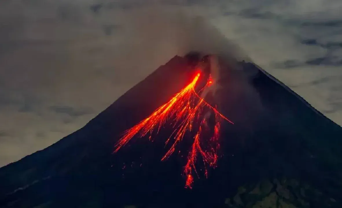 El volcán Lewotobi.