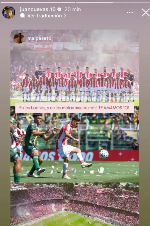 El mensaje de Juan Cuevas a los hinchas luego de perder la final de la Primera Nacional