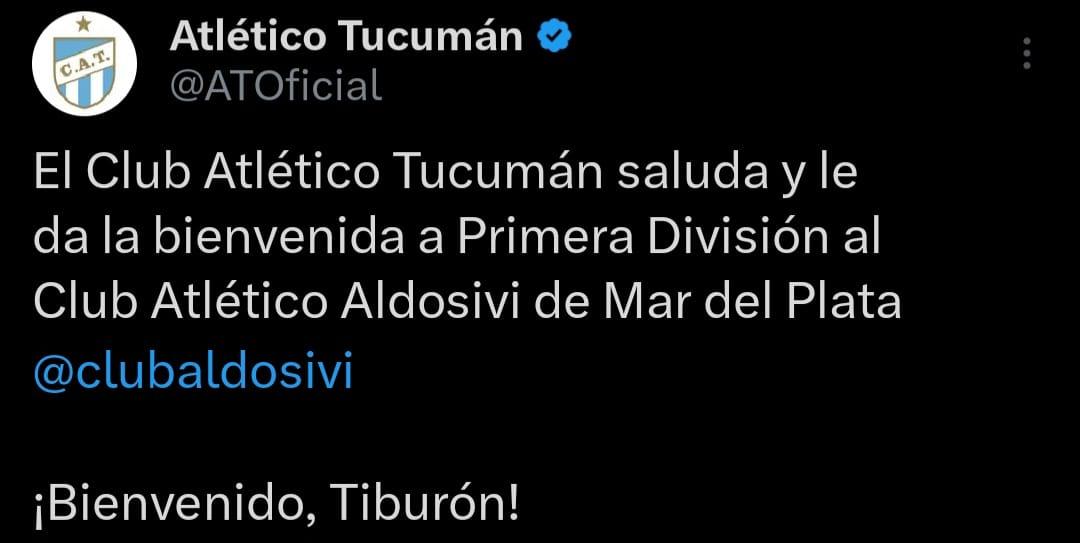 El saludo de “Chiqui” Tapia a Aldosivi tras el triunfo sobre San Martín para volver a Primera: “Merecido ascenso”