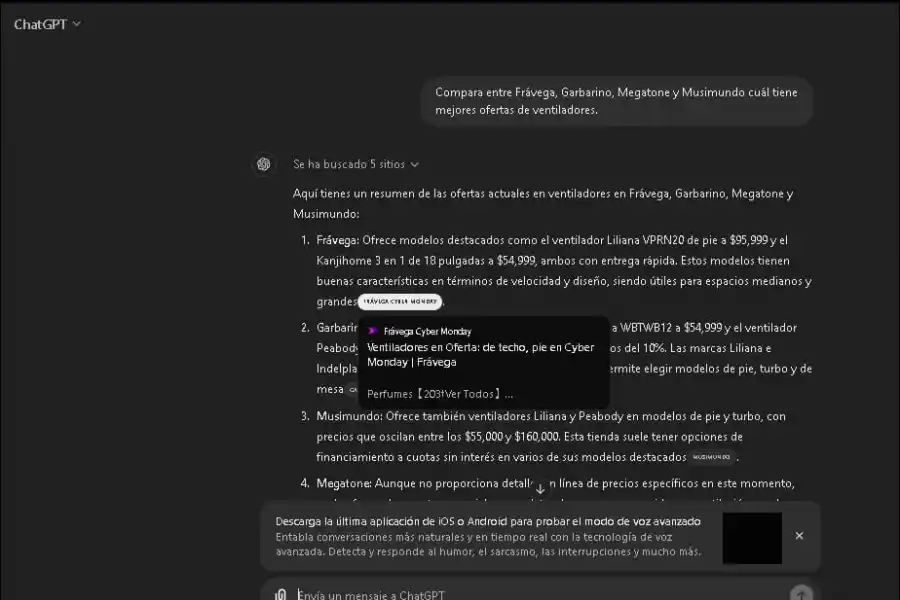 Usá la IA para encontrar los mejores precios en el Cyber Monday