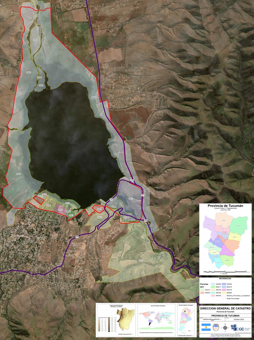 BIEN LIMITADA. Catastro realizó un mapa donde quedó perfectamente cuál es la zona de la zona protegida.